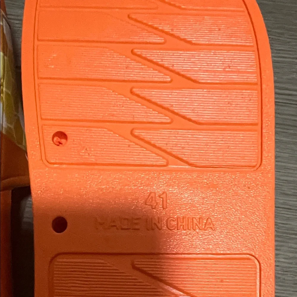 Orange Backwoods Slide Sandals